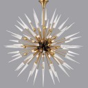 Loft Industry Modern - Lance Sun Gold Chandelier